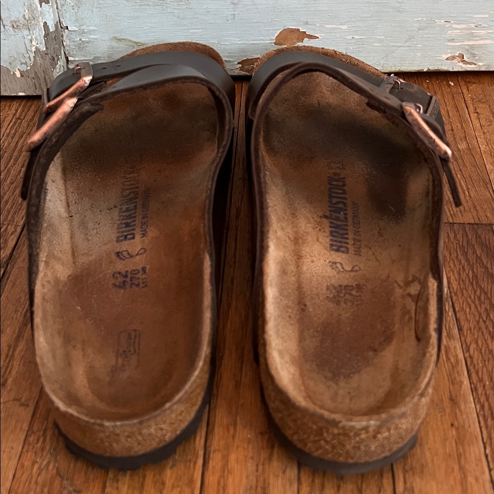 BIRKENSTOCK Arizona Arizona Oiled Leather Slide Sandals - Picture 6 of 13